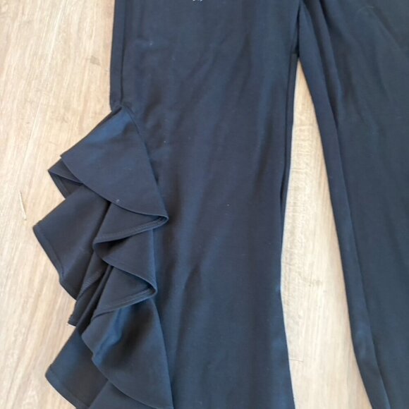 Amanda Uprichard Small ruched ruffle pants Black - Picture 3 of 8